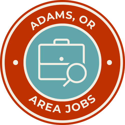 ADAMS, OR AREA JOBS logo